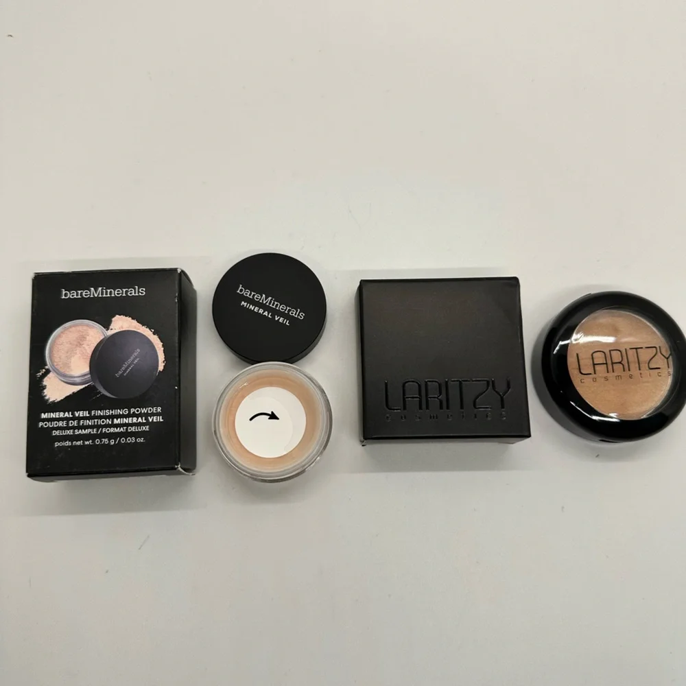 LARITZY Cosmetics Cream Highlighter & BAREMINERALS MINERAL VEIL FINISHING POWDER